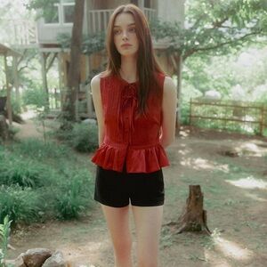 Gathered Sleeveless Top